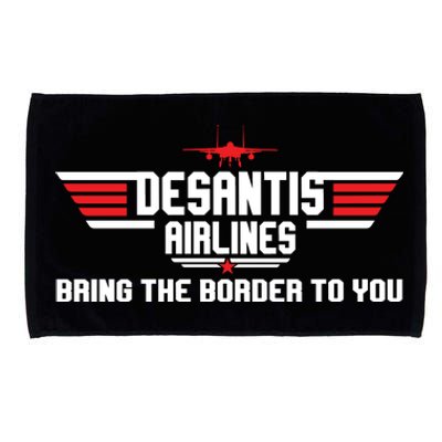 DeSantis Airlines Bringing The Border To You American US Flag Vintage Microfiber Hand Towel