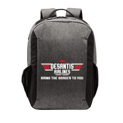 DeSantis Airlines Bringing The Border To You American US Flag Vintage Vector Backpack