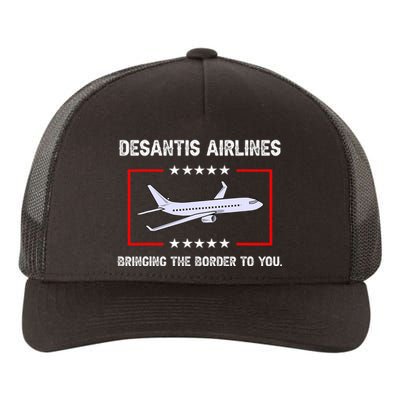 Desantis Airlines Bringing The Border To You Funny Yupoong Adult 5-Panel Trucker Hat