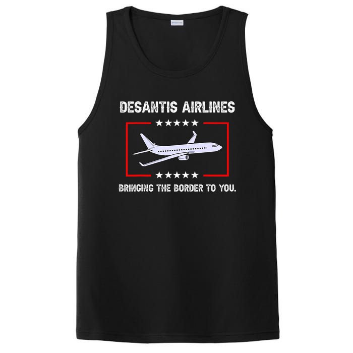 Desantis Airlines Bringing The Border To You Funny PosiCharge Competitor Tank