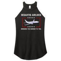 Desantis Airlines Bringing The Border To You Funny Women's Perfect Tri Rocker Tank