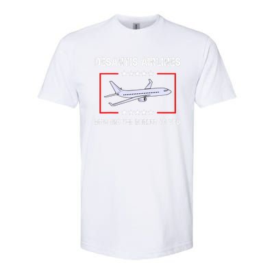 Desantis Airlines Bringing The Border To You Funny Softstyle CVC T-Shirt