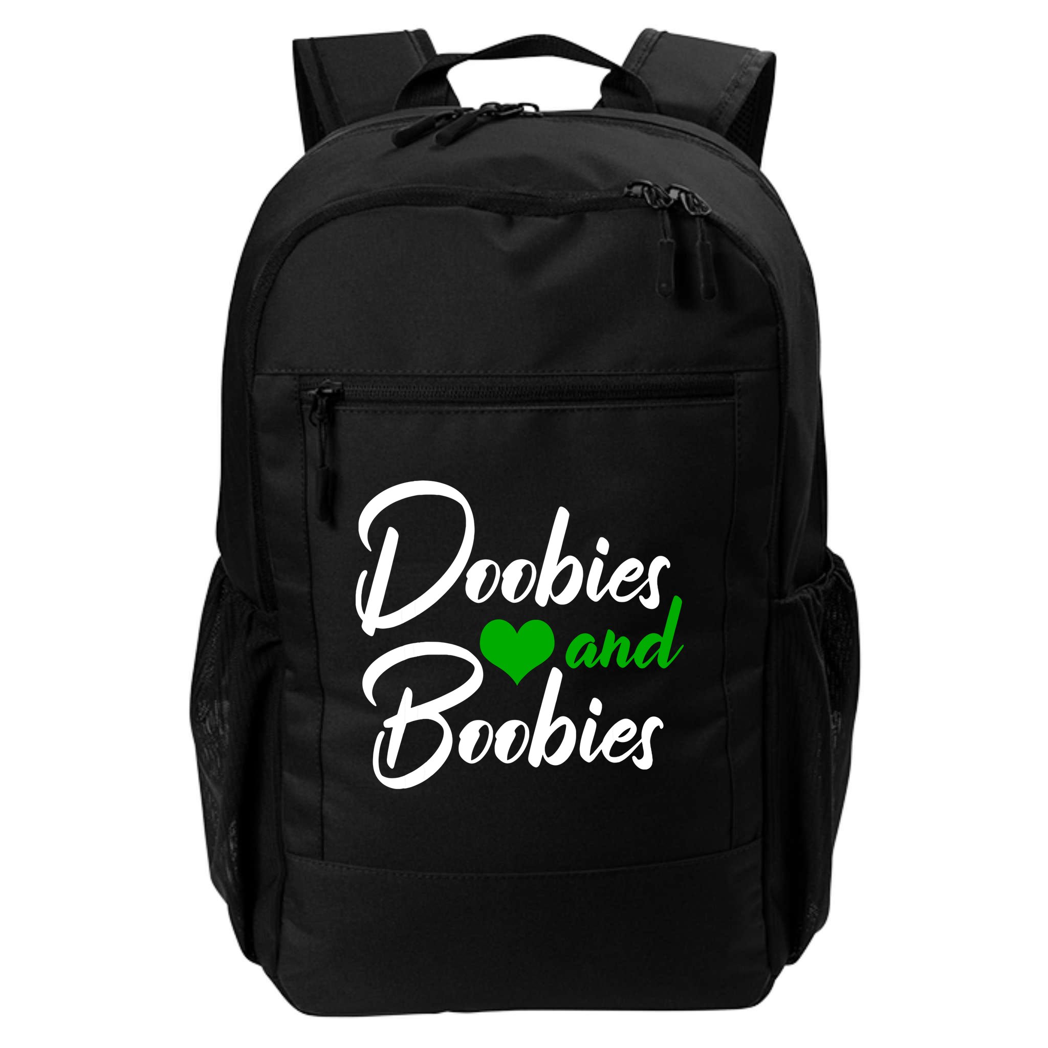 Doobies And Boobies Weed Funny 420 Stoner Pothead Gift Backpack