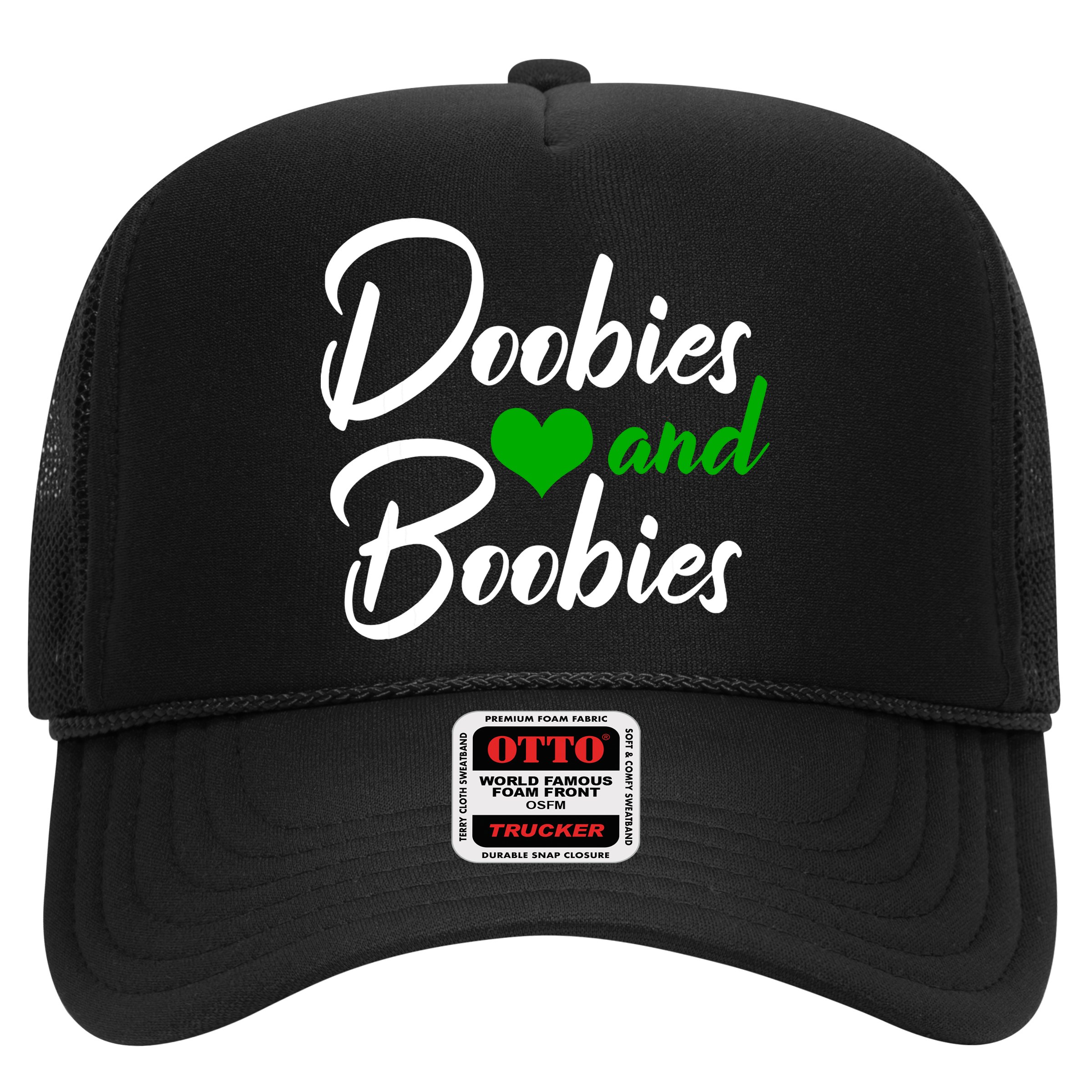 Doobies And Boobies Weed Funny 420 Stoner Pothead Gift Hat