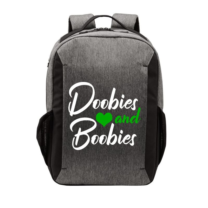 Doobies And Boobies Weed Funny 420 Stoner Pothead Gift Vector Backpack
