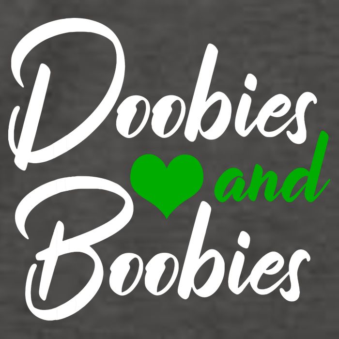 Doobies And Boobies Weed Funny 420 Stoner Pothead Gift Vector Backpack