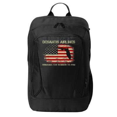 DeSantis Airlines Bringing The Border To You Funny DeSantis City Backpack