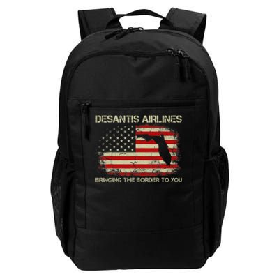 DeSantis Airlines Bringing The Border To You Funny DeSantis Daily Commute Backpack