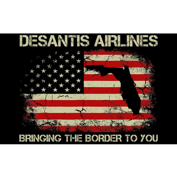 DeSantis Airlines Bringing The Border To You Funny DeSantis Bumper Sticker