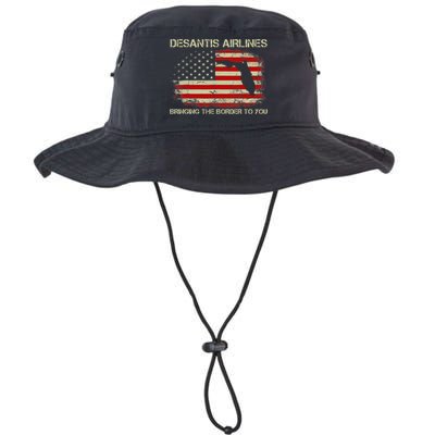 DeSantis Airlines Bringing The Border To You Funny DeSantis Legacy Cool Fit Booney Bucket Hat