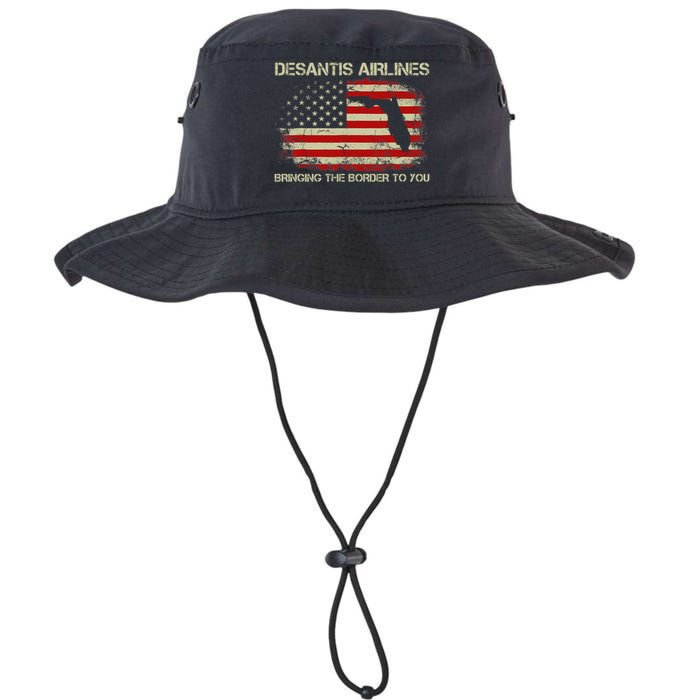 DeSantis Airlines Bringing The Border To You Funny DeSantis Legacy Cool Fit Booney Bucket Hat