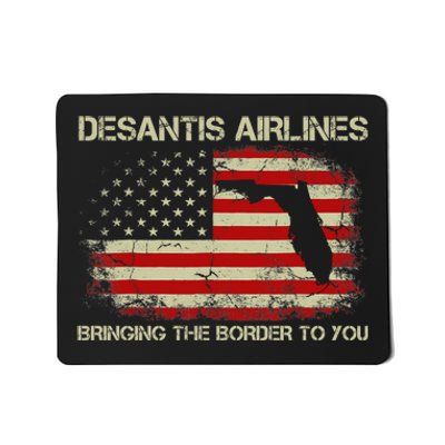 DeSantis Airlines Bringing The Border To You Funny DeSantis Mousepad