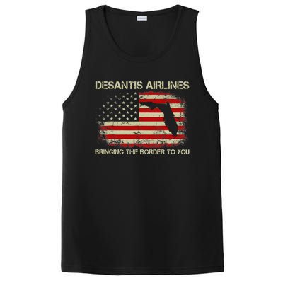 DeSantis Airlines Bringing The Border To You Funny DeSantis PosiCharge Competitor Tank