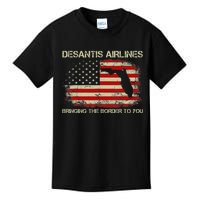 DeSantis Airlines Bringing The Border To You Funny DeSantis Kids T-Shirt