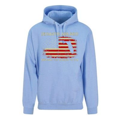 DeSantis Airlines Bringing The Border To You Funny DeSantis Unisex Surf Hoodie