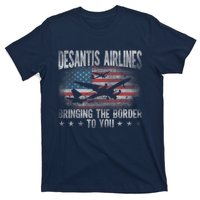 DeSantis Airlines Bringing The Border To You American US Flag T-Shirt