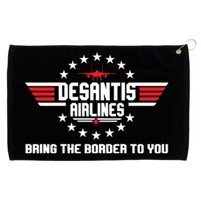 DeSantis Airlines Bringing The Border To You American US Flag Vintage Grommeted Golf Towel