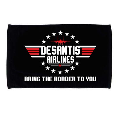 DeSantis Airlines Bringing The Border To You American US Flag Vintage Microfiber Hand Towel