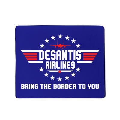 DeSantis Airlines Bringing The Border To You American US Flag Vintage Mousepad