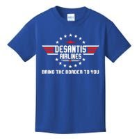 DeSantis Airlines Bringing The Border To You American US Flag Vintage Kids T-Shirt