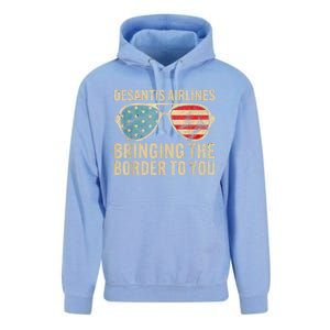 DeSantis Airlines Bringing The Border To You American US Flag Unisex Surf Hoodie