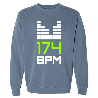 Drum And Bass 174 Bpm Dnb Music Liquid Jungle Edm Gift Garment-Dyed Sweatshirt