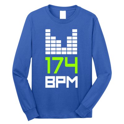 Drum And Bass 174 Bpm Dnb Music Liquid Jungle Edm Gift Long Sleeve Shirt