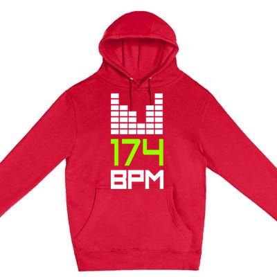 Drum And Bass 174 Bpm Dnb Music Liquid Jungle Edm Gift Premium Pullover Hoodie