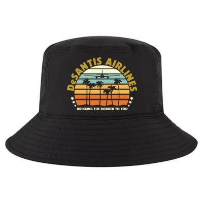 DeSantis Airlines Bringing The Border To You Meme Retro Florida Style Cool Comfort Performance Bucket Hat