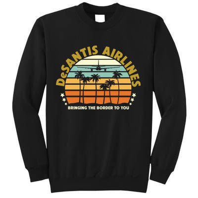 DeSantis Airlines Bringing The Border To You Meme Retro Florida Style Sweatshirt