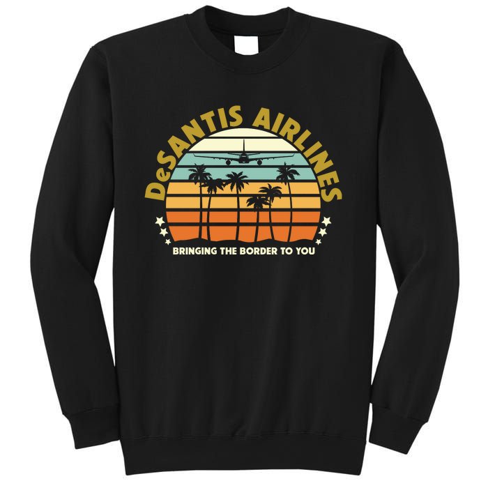 DeSantis Airlines Bringing The Border To You Meme Retro Florida Style Sweatshirt