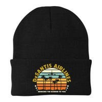 DeSantis Airlines Bringing The Border To You Meme Retro Florida Style Beanie