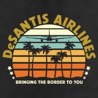 DeSantis Airlines Bringing The Border To You Meme Retro Florida Style Golf Towel
