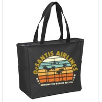 DeSantis Airlines Bringing The Border To You Meme Retro Florida Style Zip Tote Bag