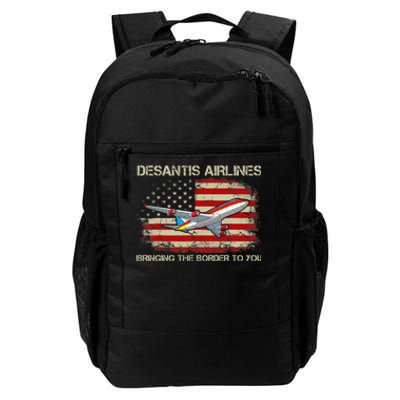 DeSantis Airlines Bringing The Border To You Funny DeSantis Daily Commute Backpack