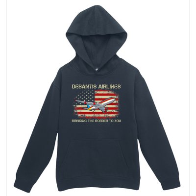 DeSantis Airlines Bringing The Border To You Funny DeSantis Urban Pullover Hoodie