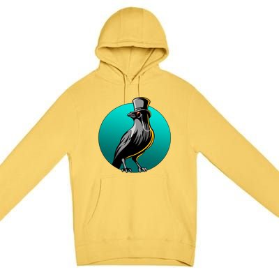 Dabber Raven Top Hat Premium Pullover Hoodie