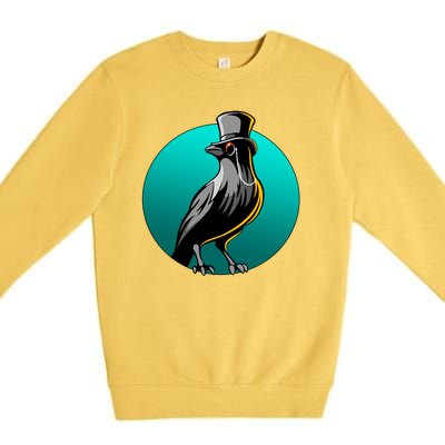 Dabber Raven Top Hat Premium Crewneck Sweatshirt