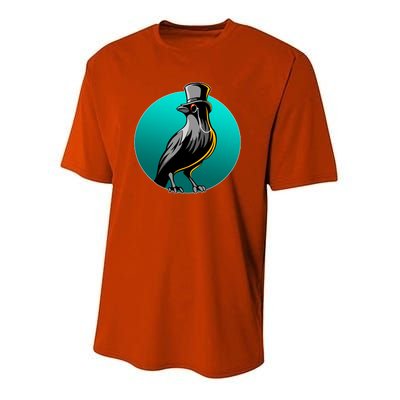 Dabber Raven Top Hat Youth Performance Sprint T-Shirt