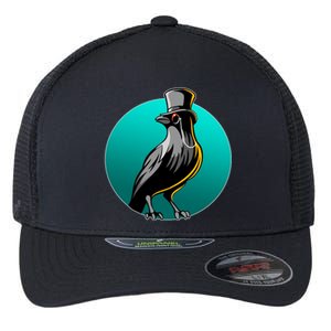 Dabber Raven Top Hat Flexfit Unipanel Trucker Cap