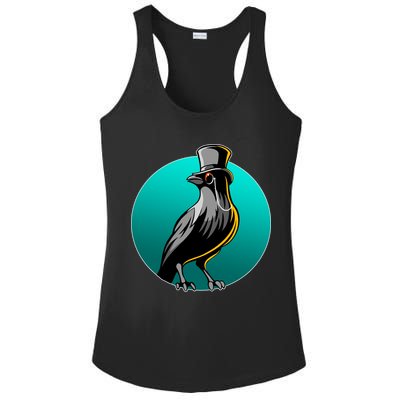 Dabber Raven Top Hat Ladies PosiCharge Competitor Racerback Tank