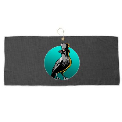 Dabber Raven Top Hat Large Microfiber Waffle Golf Towel