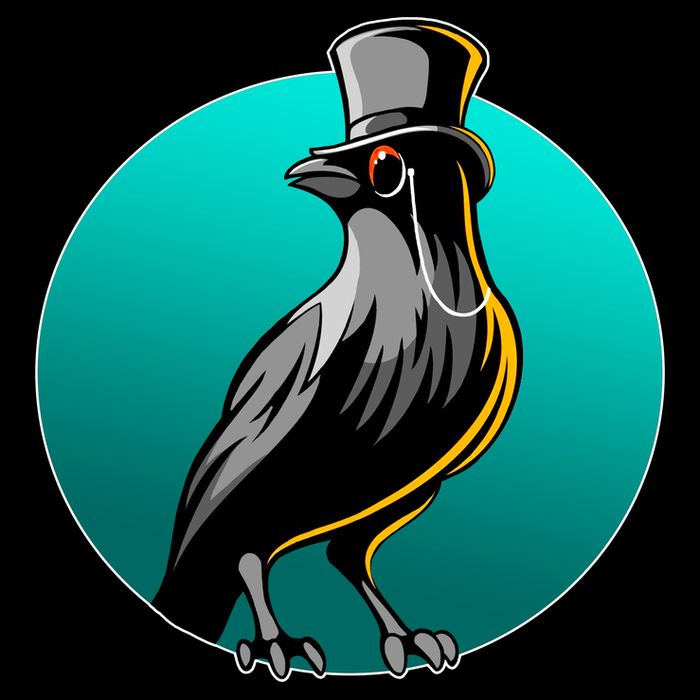 Dabber Raven Top Hat Baby Bodysuit