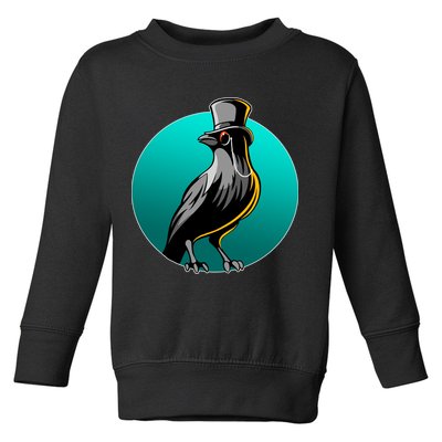 Dabber Raven Top Hat Toddler Sweatshirt