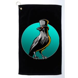 Dabber Raven Top Hat Platinum Collection Golf Towel