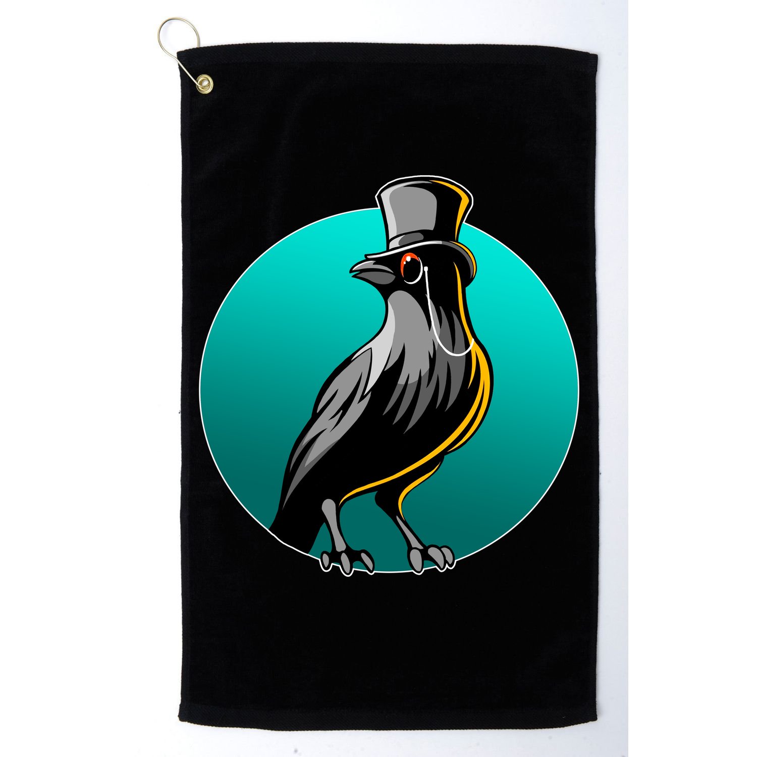 Dabber Raven Top Hat Golf Towel