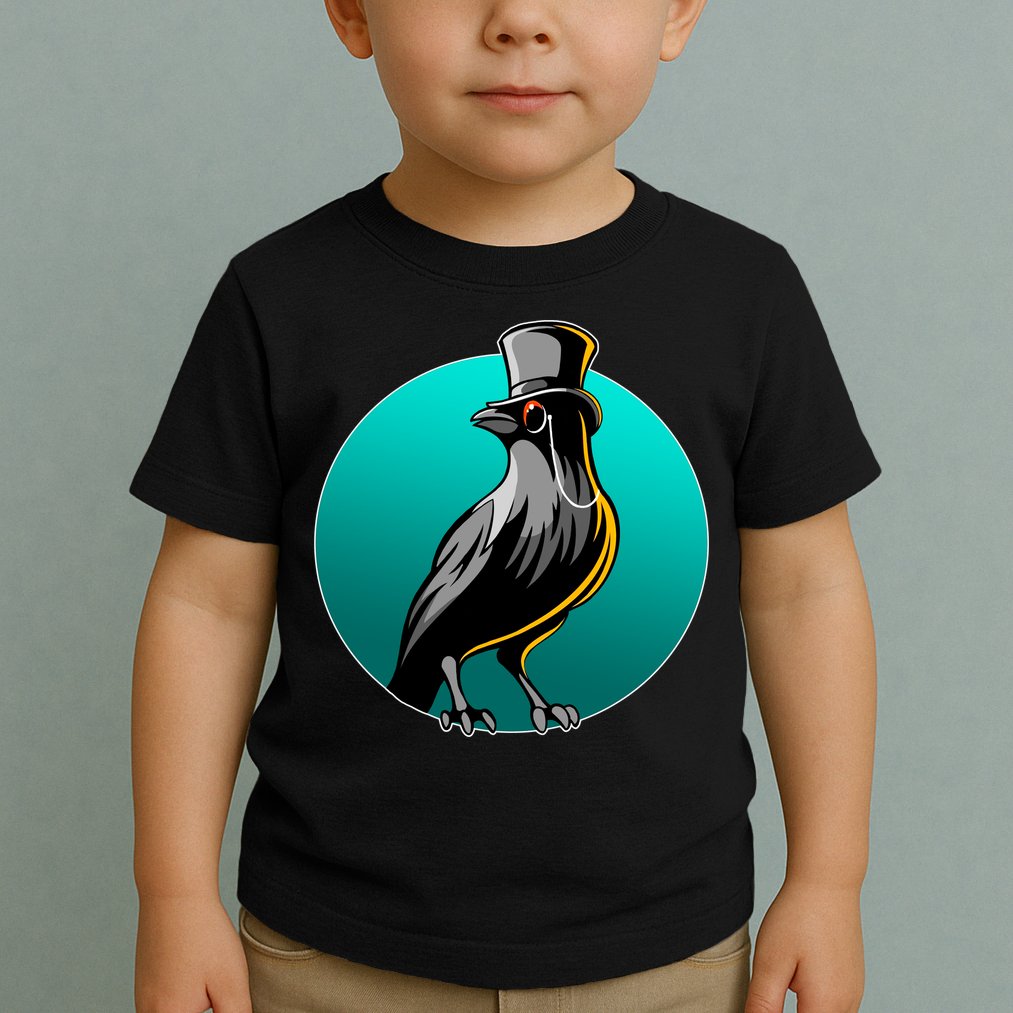 Dabber Raven Top Hat Toddler T-Shirt