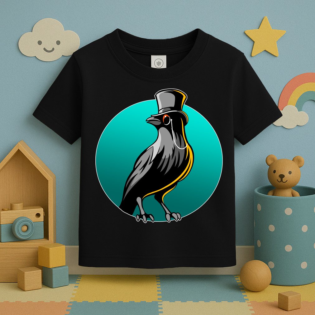 Dabber Raven Top Hat Toddler T-Shirt