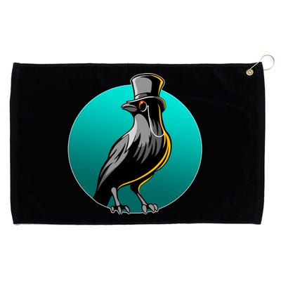 Dabber Raven Top Hat Grommeted Golf Towel