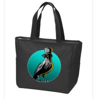 Dabber Raven Top Hat Zip Tote Bag
